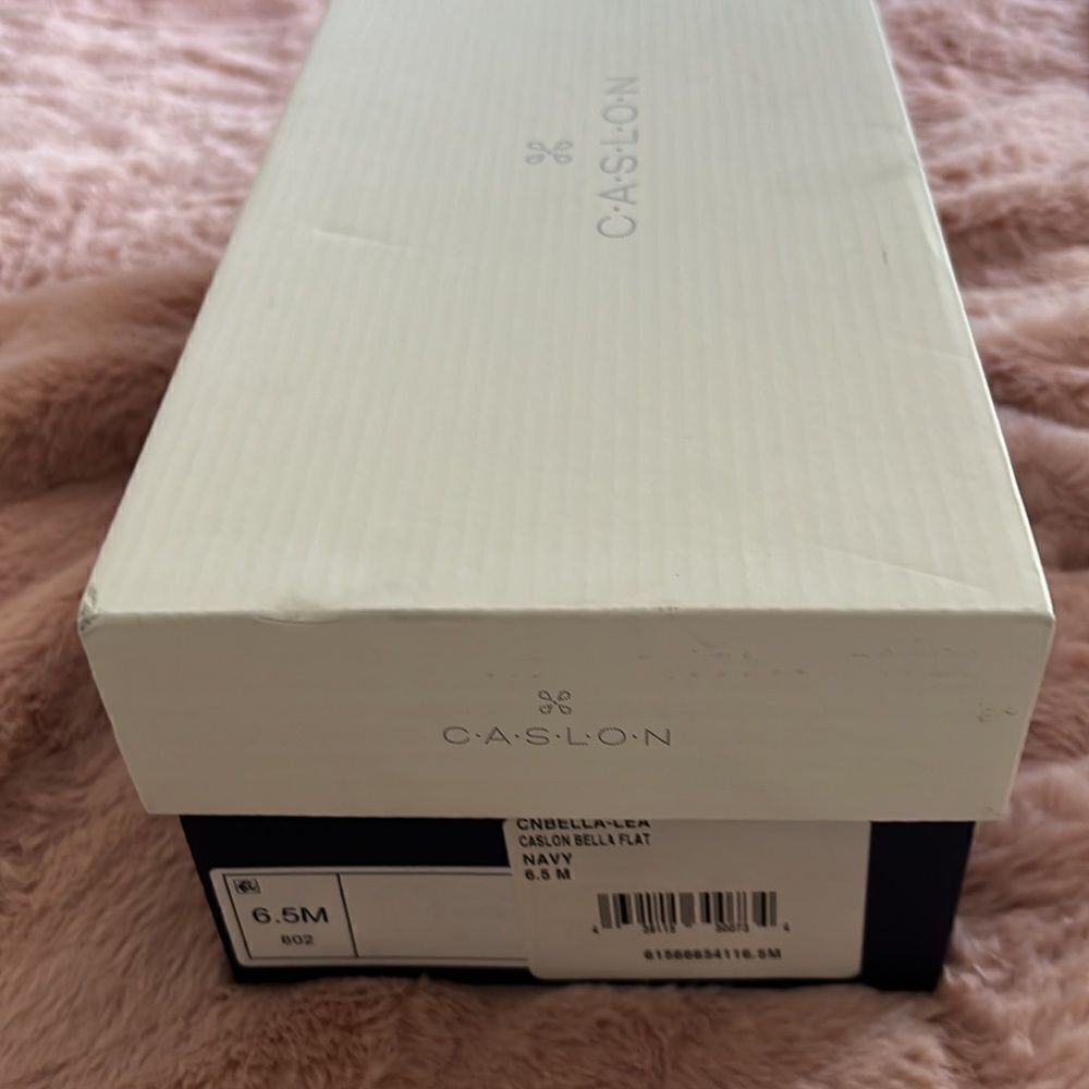 NEW Caslon comfy flat leather navy blue 6.5 - Picture 7 of 11